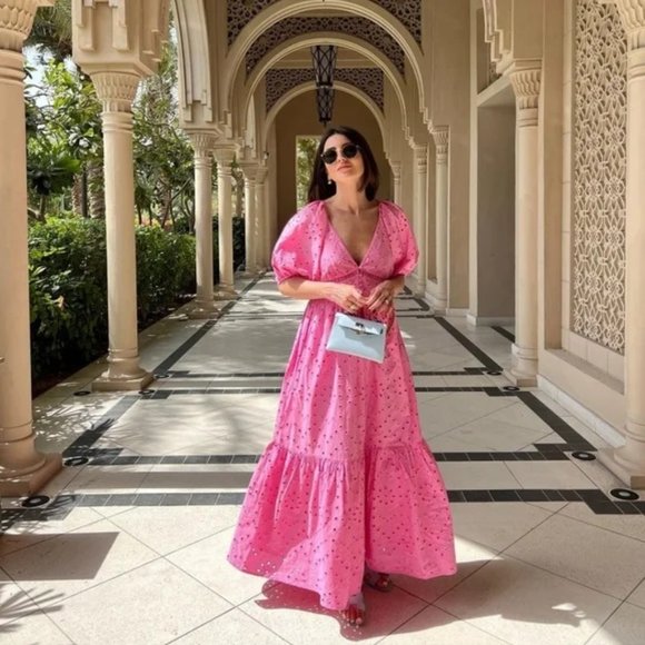 Zara Openwork Embroidered Dress - Picture 2 of 15